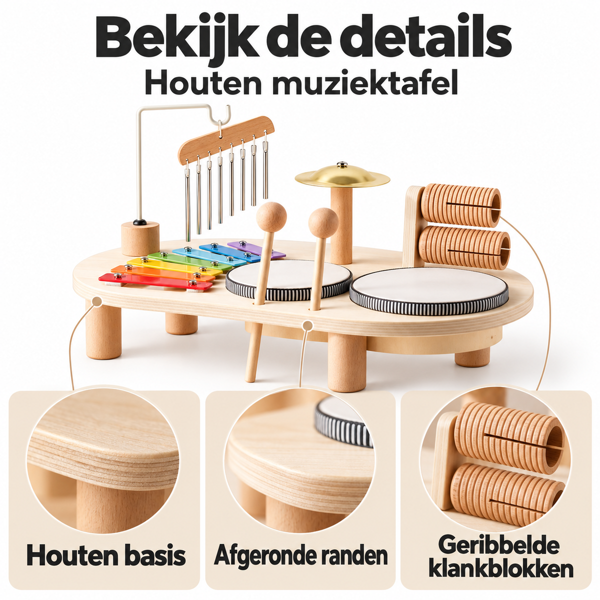 Houten Muziektafel