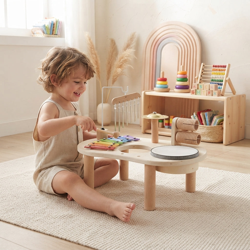 Houten Muziektafel