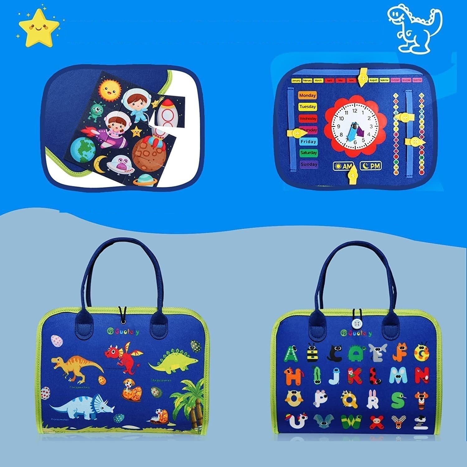 Montessori Busy Book Activiteitenboek Kind Leren Aankleden en Zelfstandigheid