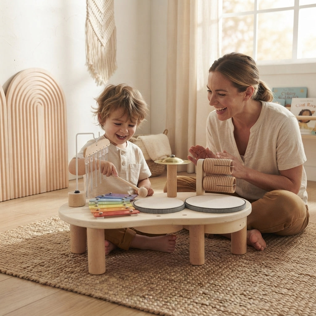 Houten Muziektafel