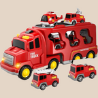 Dubbellaagse Vrachtwagen Speelset van Gonelve, productdetail rood