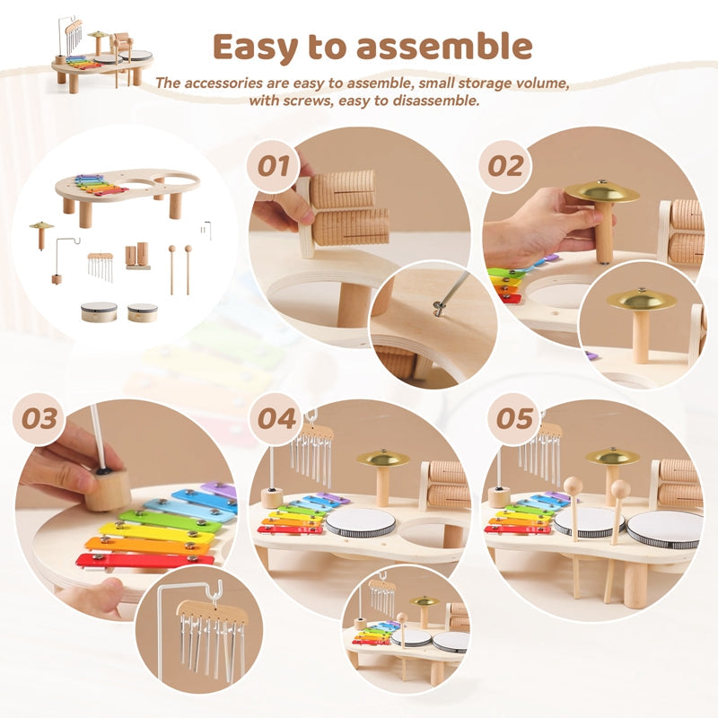 Houten Muziektafel van Gonelve, montage-instructies