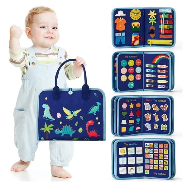 Montessori Busy Book van Gonelve, lifestyle foto blauw