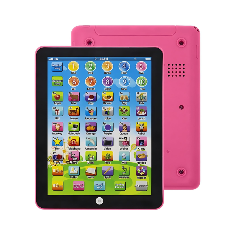 Educatieve Kindertablet met Letters Cijfers en Geluiden voor Kinderen 3 tot 6 Jaar
